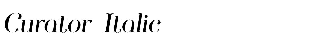 Curator Italic